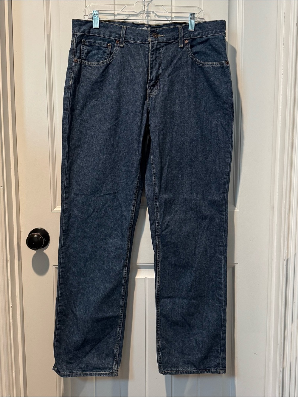 urban pipeline Men's Relaxed Fit Dark Blue Jeans